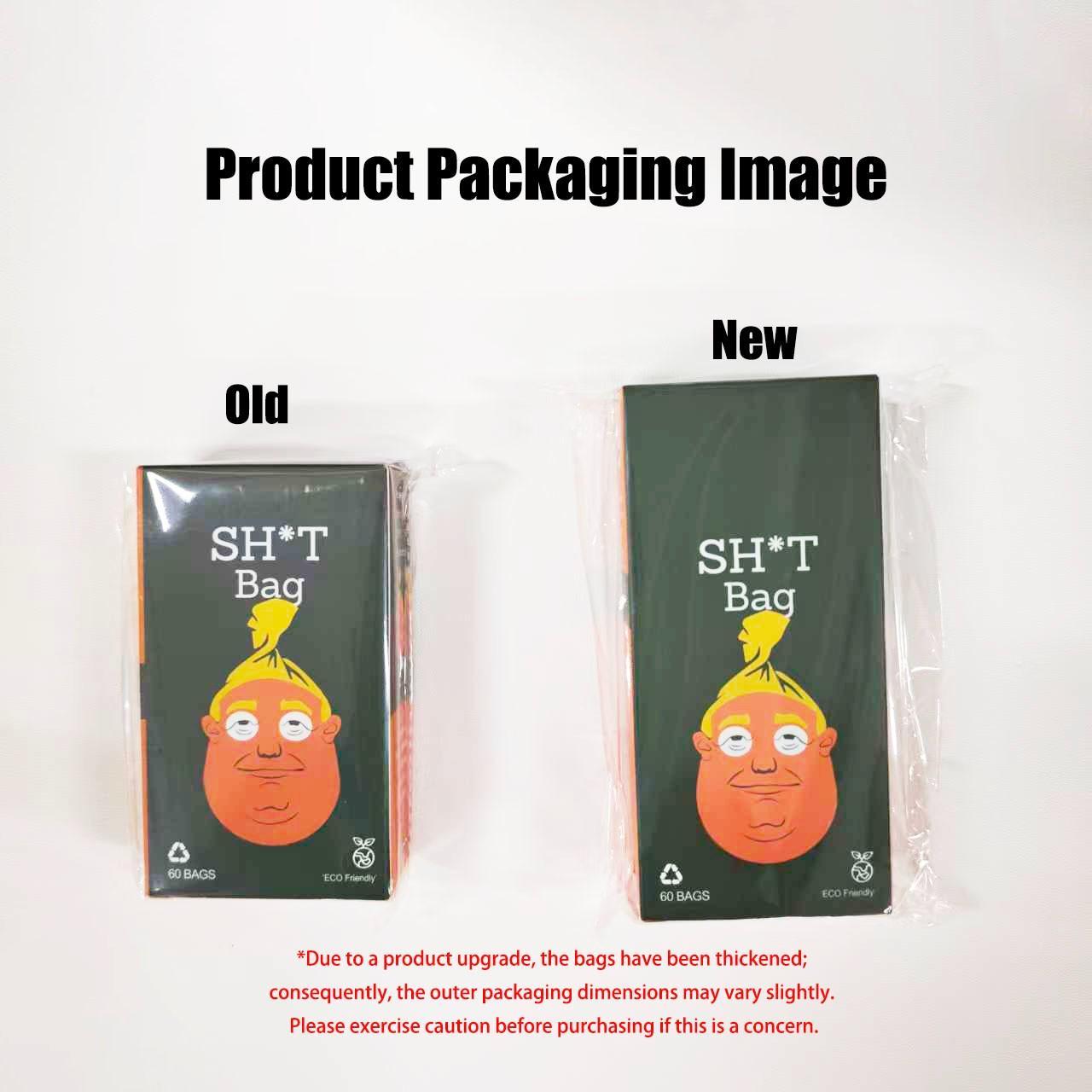 Funny Dog Poop Bags Rolls 60 Count, Loveable Prank Poop Bags for Dogs, Dog Bags, Pet Waste Bags, Loose Roll Packaging