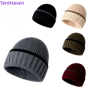 2026 autumn and winter knitted hats for men and women, winter outdoor cycling skiing covers, warm woolen hats, thick toe caps