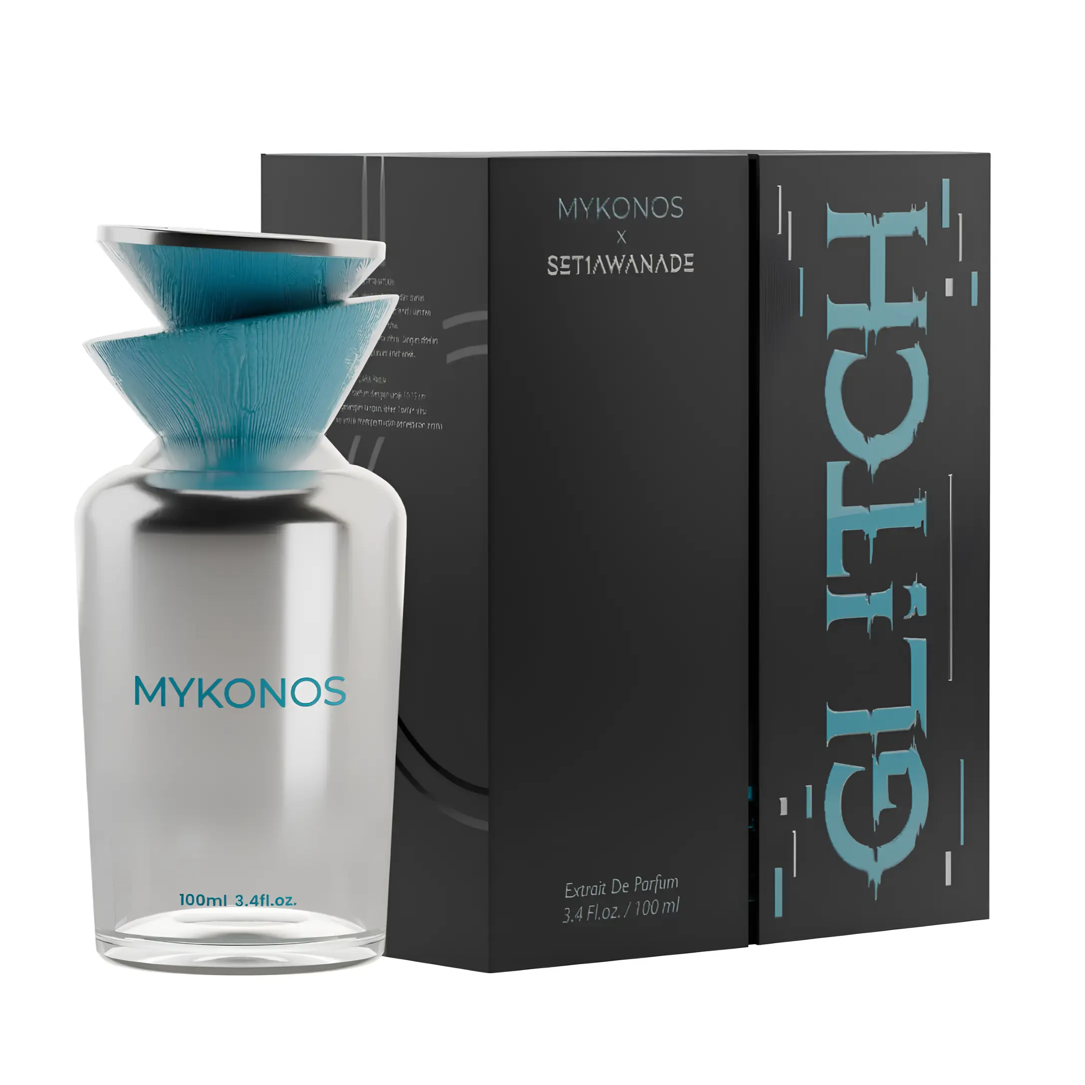 Mykonos Glitch for Unisex Extrait de Parfum Spray, 3.4 Ounce