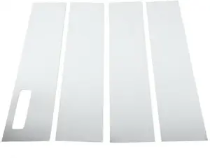 Stainless Steel 4pcs Full Side Door Pillar Trim Set with Keypad Only Compatible with All New 2021&Up F-150