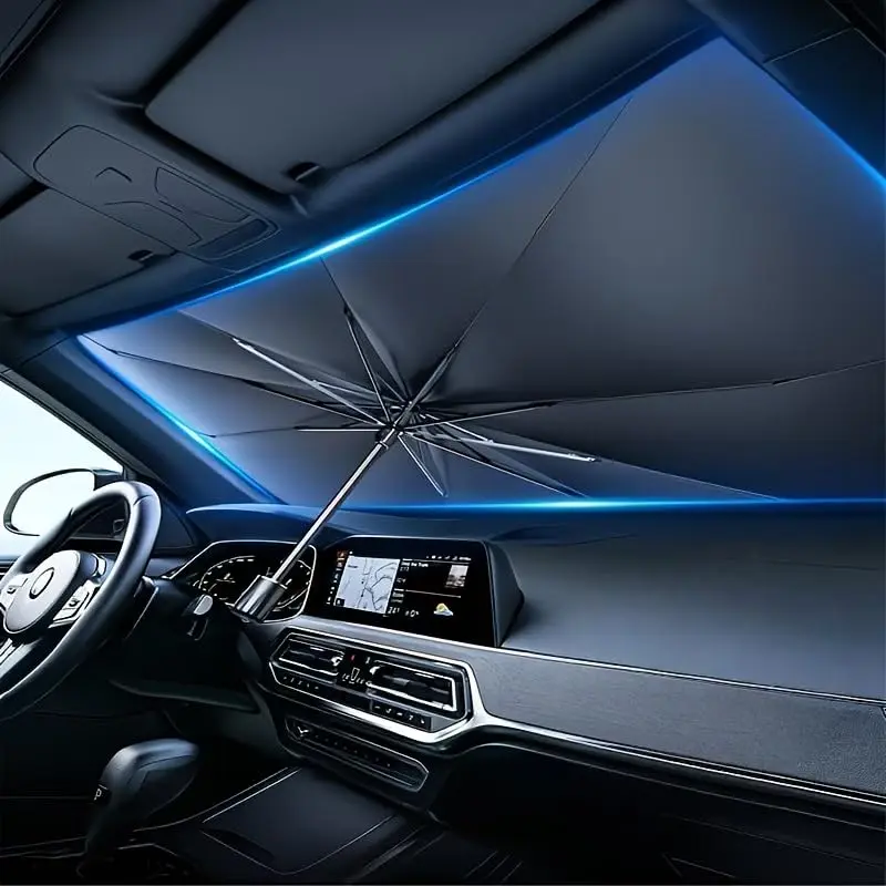 55" x31" Reflective Car Window Cover for Front Window Heat Insulation Protection, for Auto Sedan, Windshield