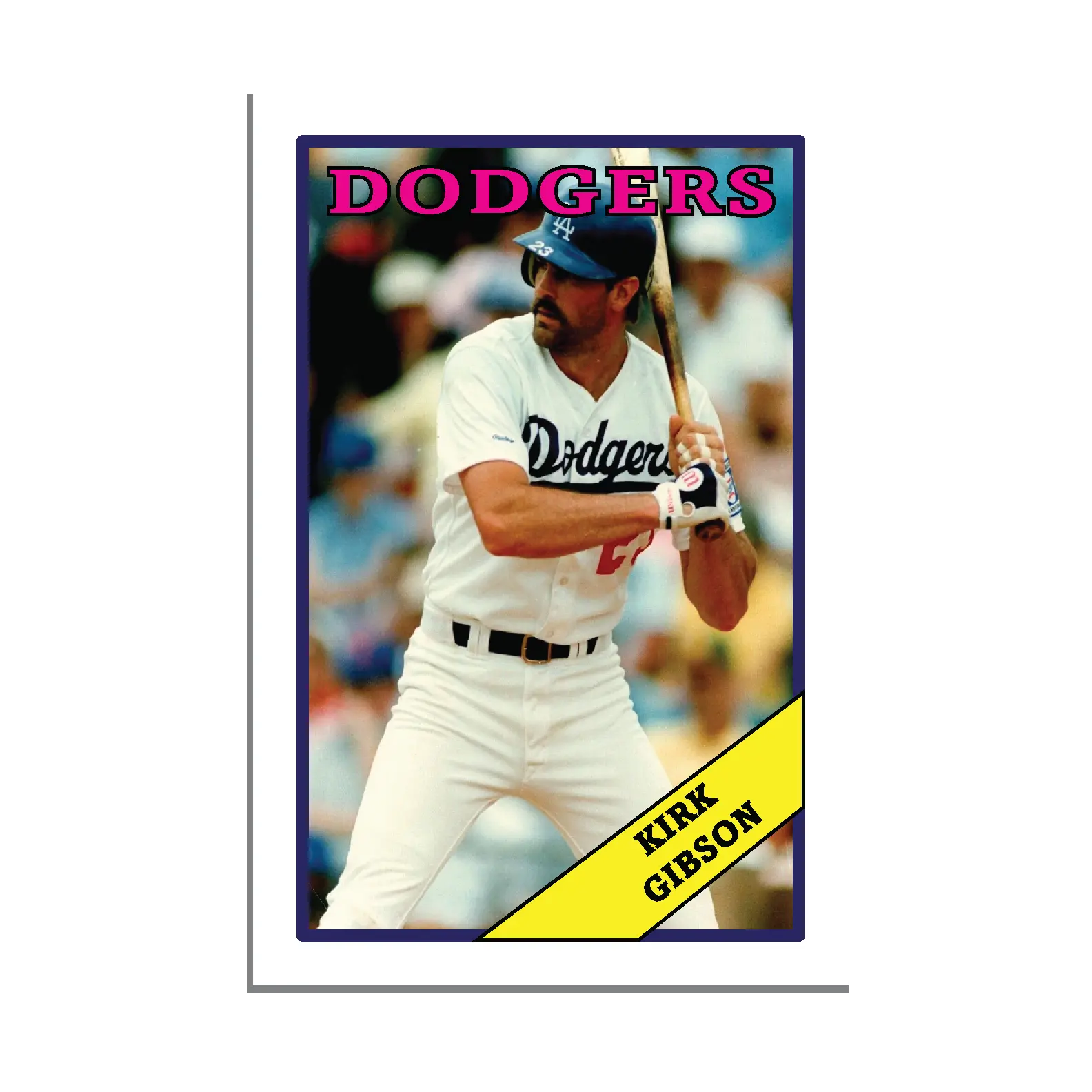 Custom Kirk Gibson Sport Card Sign