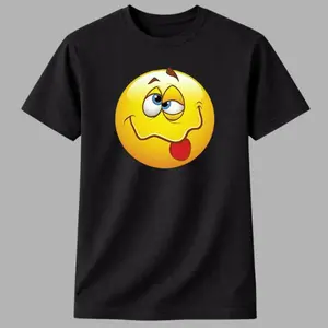 😊✨ 【Graphic T Shirt】【Funny T  Shirt】Cute Smiley Expression Graphic T-Shirt – Funny Emoji Face Tee, Unisex Cotton Short Sleeve Top, Playful Mood Streetwear Shirt, Soft Casual Everyday Outfit for Men & Women