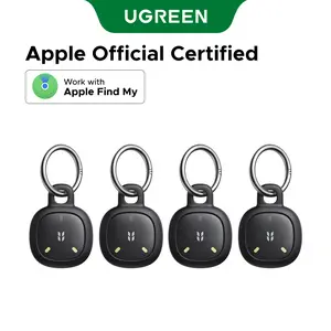 UGREEN FineTrack Mini2 Air Tracker Tags (iOS Only) 4 Pack,Bluetooth Tracker Compatible with Apple Find My,5-7 Year Battery Life Item Finder Smart Tag for Keys,Luggage summerwins