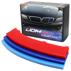 iJDMTOY M-Color Grille Insert Trims For 2006-2008 BMW E65/E66 7 Series 750i 750Li 760i 760Li with 14 Standard Grille Beams