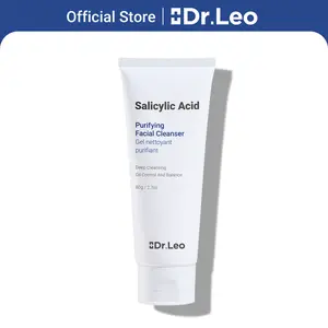 【On Sale】Dr.Leo Salicylic Acid Purifying Facial Cleanser Gentle Cleansing Affordable Skincare for Sensitive Skin 80g Acne Foam