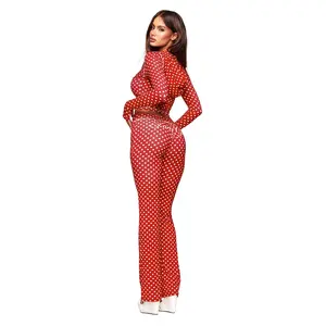 BLARE TRACKPANT - RED POLKA DOT