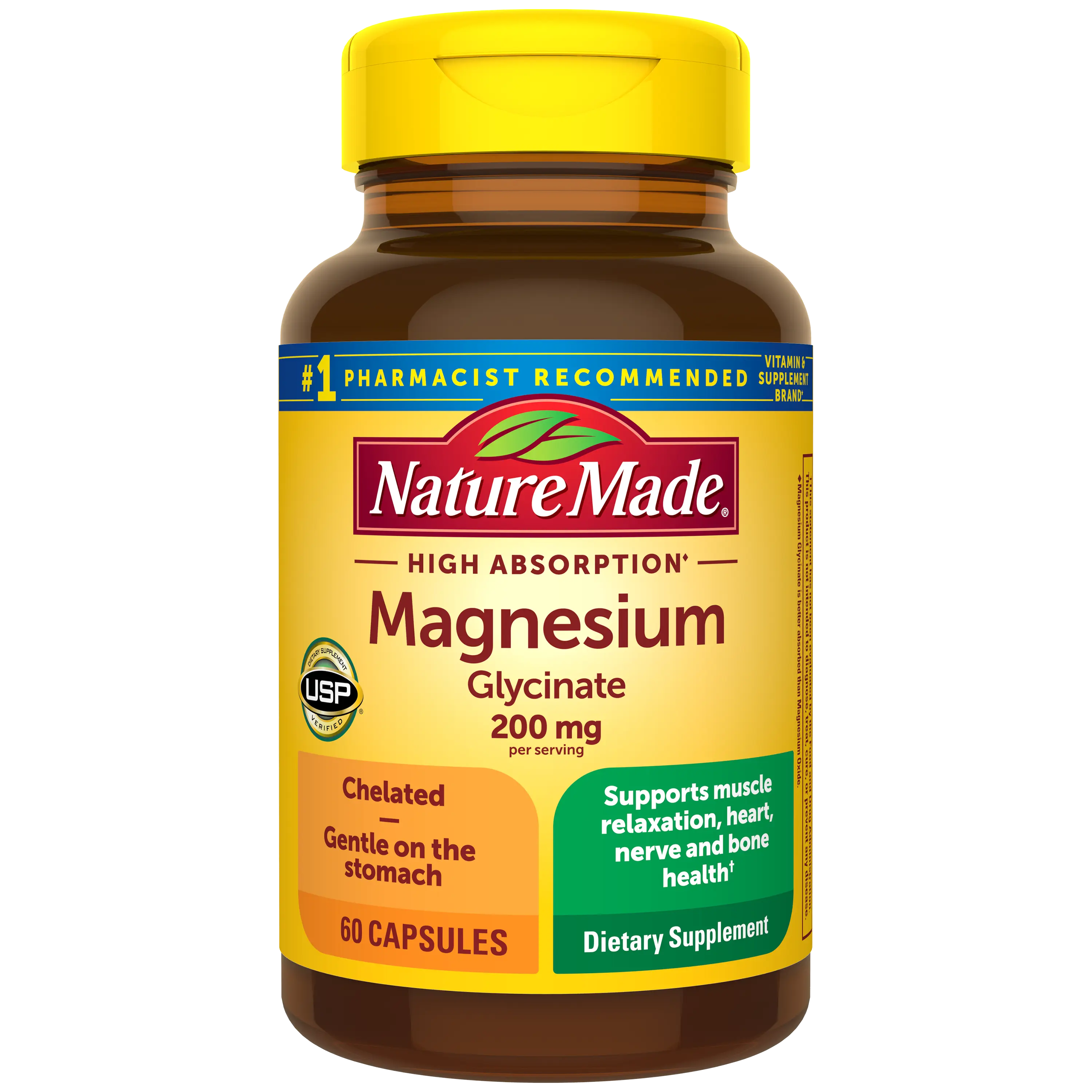 High Absorption Magnesium Glycinate Capsules 200 mg High Absorption Magnesium Glycinate Capsules 200 mg