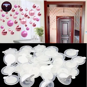 100pcs Strong Self-Adhesive Ceiling Hooks for Seamless Hanging, DIY Home Decor and Wall Storage - Ideal for Christmas Parties and Flags Thanksgiving Day
