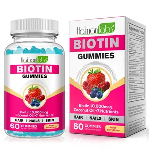 Hatmanlabs Biotin Supplement 10,000 mcg 60 Gummies Healthcare