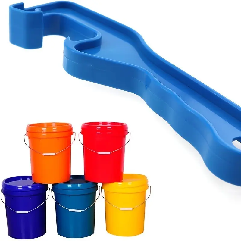 1/2pcs Multi functional universal plastic bucket opening tool, Opener, 5-gallon paint can wrench, lightweight and durable design, compact handle, suitable for household and industrial use, Plastic Can Openers, Home