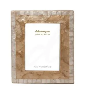 Capiz Shell Mosaic Photo Frame in Gold - 4x6