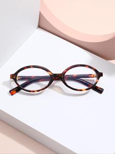classic simple oval frame lightweight glasses for women & men, accessories gifts for her, modern fashion anti-blue light trendy casual frames eyeglasses for work, daily decor, perfect for student daily use, stylish eyeglass, trendy frames