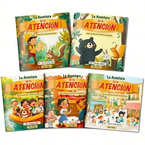 "Find and Discover" is a collection of books featuring hidden objects and observation challenges, with five themes to choose from: Animal World / Travel Adventure / Busy City / Colorful Life / Happy Park. It's screenless.