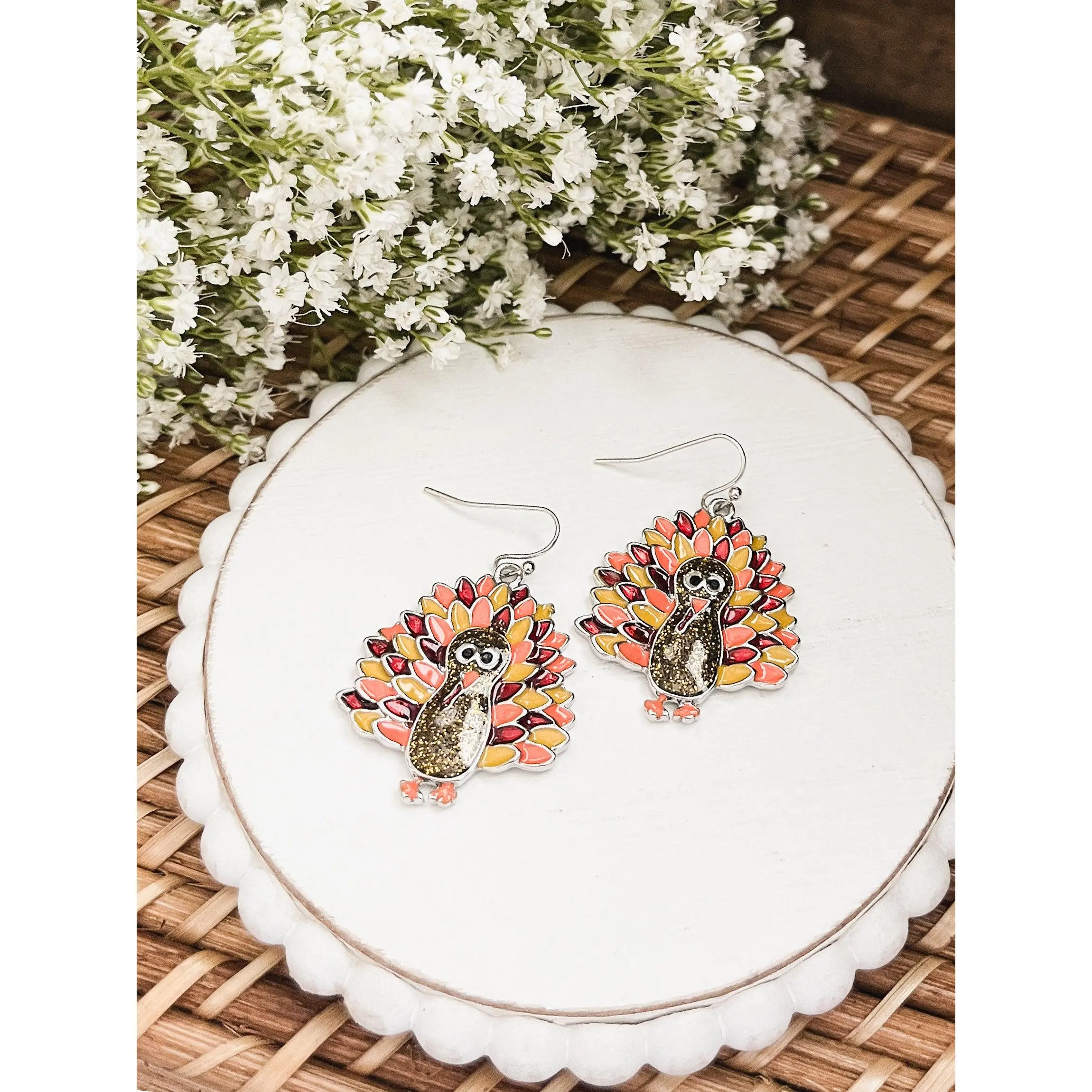 Adorable Turkey Earrings