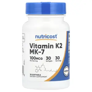 Nutricost Vitamin K2 MK-7, 100 mcg, 30 Softgels