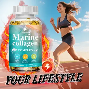 Potent Marine Collagen Complex - with Hyaluronic Acid, Biotin & Vitamins - , Hydrolyzed Type 1, with Vitamins & Minerals