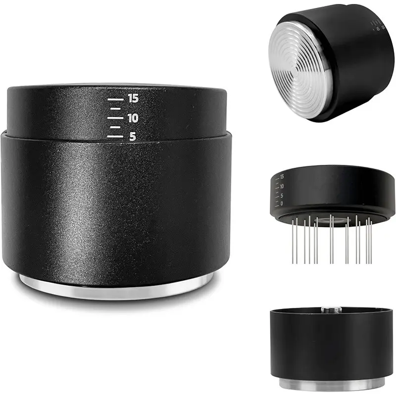 OANKR 2-in-1 Coffee Tamper with Espresso WDT Tool, Espresso Tampers, 51/53/58mm Espresso Tool Set, Professional Espresso Accessories Kit, Coffee Making Tool