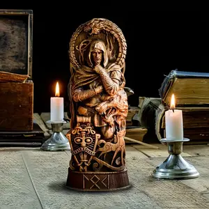 Nordic Mythology God Statue, Viking Worship Altar Sculpture, Home Decor Ornament, Religious Ornaments, Garden Outdoor Decoration, Yard Art Piece, Religious Decorations