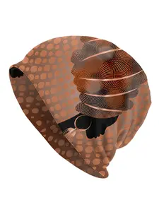 African Women Design Bonnet Hats | Men Skullies Beanies Novelty Hats, Fashionable and Elastane Blend Bonnet Hood