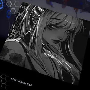 Control Type Glass Mouse Pad Professional Fps Gaming Smooth Feel, High-Quality Precision Control Surface, Ideal for Gamers & PC Users Gaming Mousepad