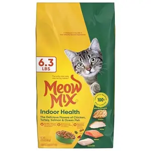 Meow Mix Indoor Health Dry Cat Food, 6.3 Pound Bag