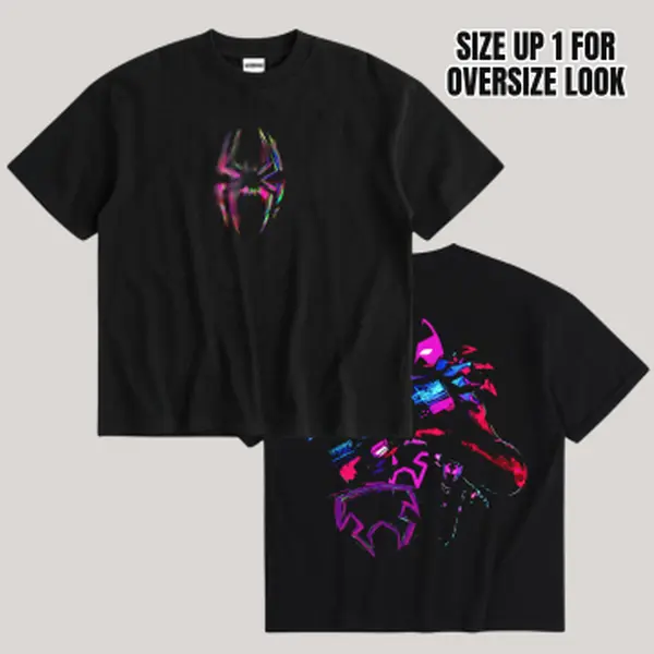 Limited Dark Miles Morales Across -Verse Vintage T-Shirt, Gift For Women and Man Unisex T-Shirt Cotton Crewneck