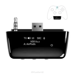 Bluetooth 5.2 Wireless Audio Adapter for Xbox One, Xbox Series X |   S and Elite 2 Controller, Xbox Mic Adapter with Screen Supports Low LatencyCCCloutCart22