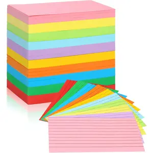 Index Cards 3 x 5 Colored, 600 count Colorful Flash Index Card, Note cards, Study Cards, Flash Cards for Studying, Taking Notes, , 10 Colors