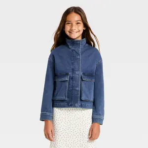 Girls' Denim Utility Jacket - art class