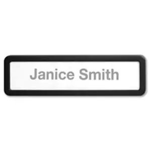 212 MAIN High Impact Recycled Plastic Cubicle Nameplate, Cubicle Sign for Office Use