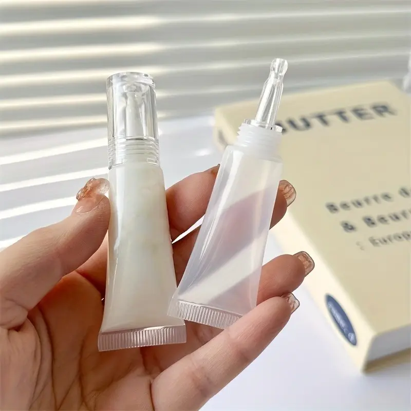 2pcs Travel-Friendly Foundation & Lotion Dispenser Bottles, 10ml/0.34oz & 15ml/0.51oz, Transparent Plastic with White Screw-On Cap, Squeeze Tube Design, Fragrance-Free - Perfect for On-the-Go Cosmetics Makeup Tool