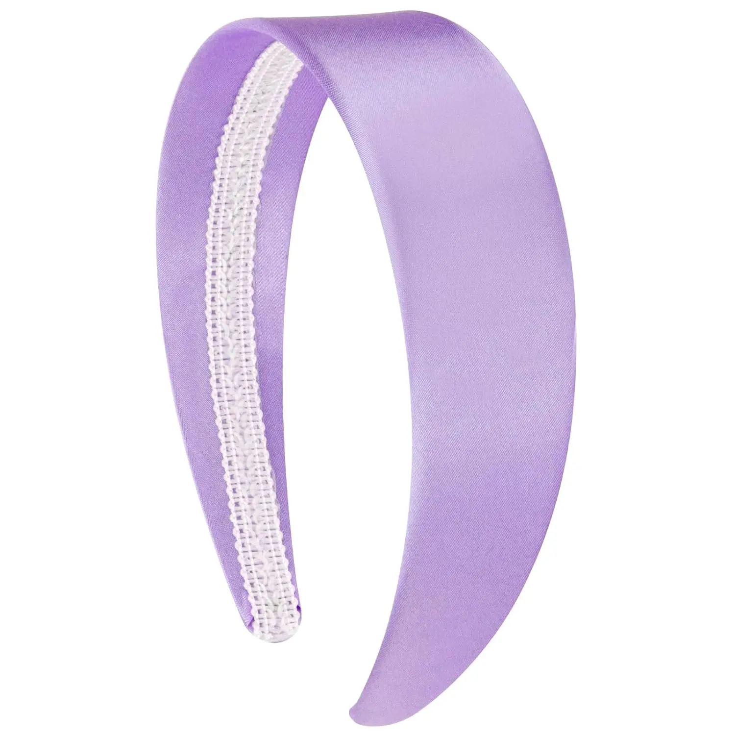 Purple Headband for Women Girls 1.6 Inch Wide Headbands Satin  Bands for Womens Hair Solid Simple Holiday Hair Bands  Halloween Hair Accessories Gifts for Mothers Sisters