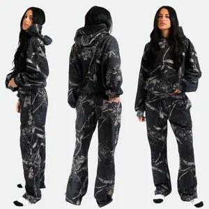 [HOT] Trendy Black Camo Sweatpants Realtree Hoodie Matching Sweatpants, Lightweight Camouflage Full Set for Men Women, Streetwear Outfits 2025, Gift For Him Her
