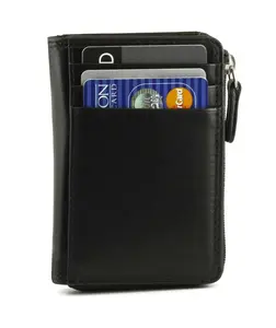 RFID Credit Card and ID Holder with Gusset Pockets