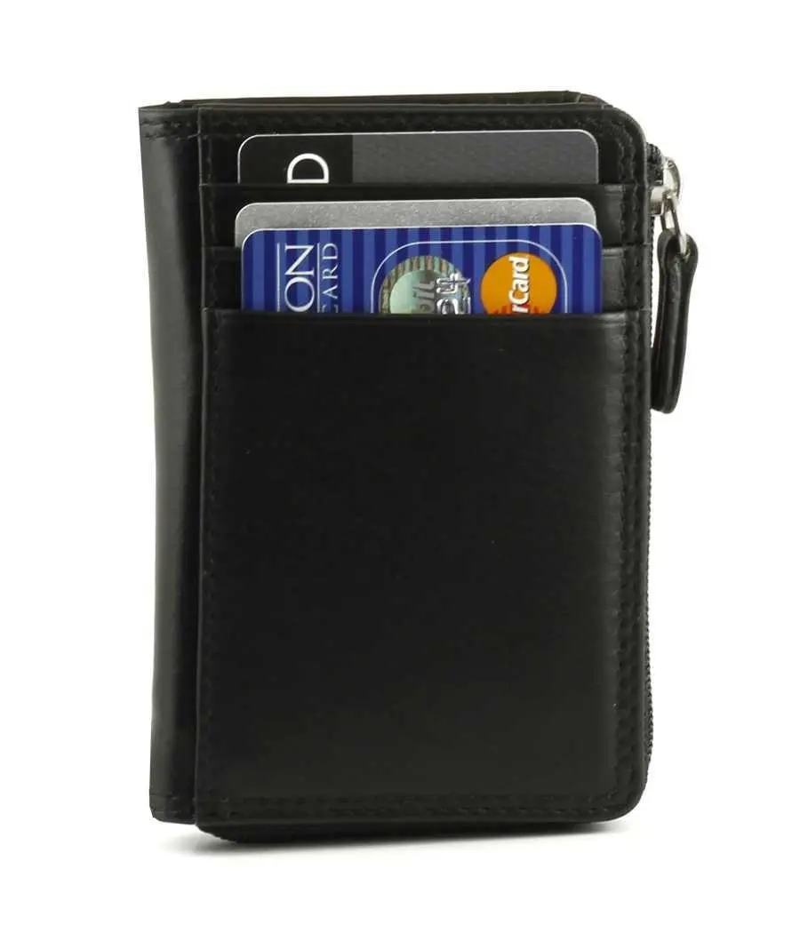 RFID Credit Card and ID Holder with Gusset Pockets