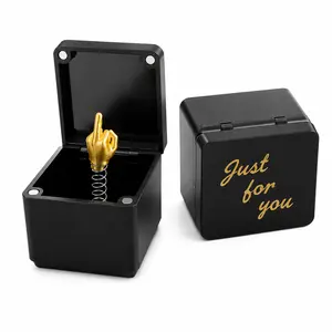 Boo Basket Gifts Prank Middle Finger Trick Gift Box - Funny Surprise Joke Box for Friends & Adults, birthday, men