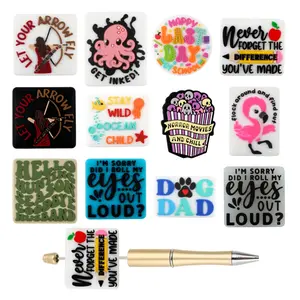 5Pcs New Silicone Focal Beads Animal Letter Theme Suitable for DIY Handmade Phone Charms Beaded Pens Keychains Cute Focus Beads Craft Accessories Diy With Charms