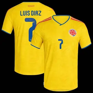 Unisex Soccer Luis Diaz Colombia National Team FIFA x World Cup 2026 Home Stadium Replica Jersey - Yellow L