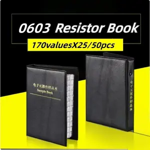 Surface Mount Resistor Sample Book 0603 0r-10m Fr-07 1% Precision Electronic DIY Kit, 170 Values X 25/50 Pieces, Smd Resistor Set