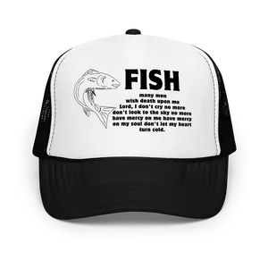 Fish Many Men Funny Trucker Hat |The Fisherman And I Meme Joke Humor Fishing Cap