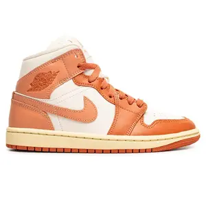 Women's Jordan 1 Mid Sail/Madder Root (BQ6472 180)