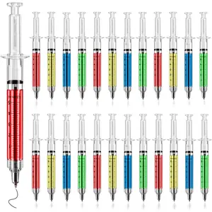 Pens Bulk - 24 Pack MultiColor Black Ink Novelty Pens for Nurse Gifts, Office &  Professional Use
