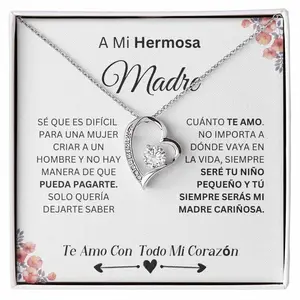 A mi hermosa madre -Collar Regalo Personalizado Para Madre, Mamá , Cumpleaños, Celebración| Dia de las madres | collar para mujer |