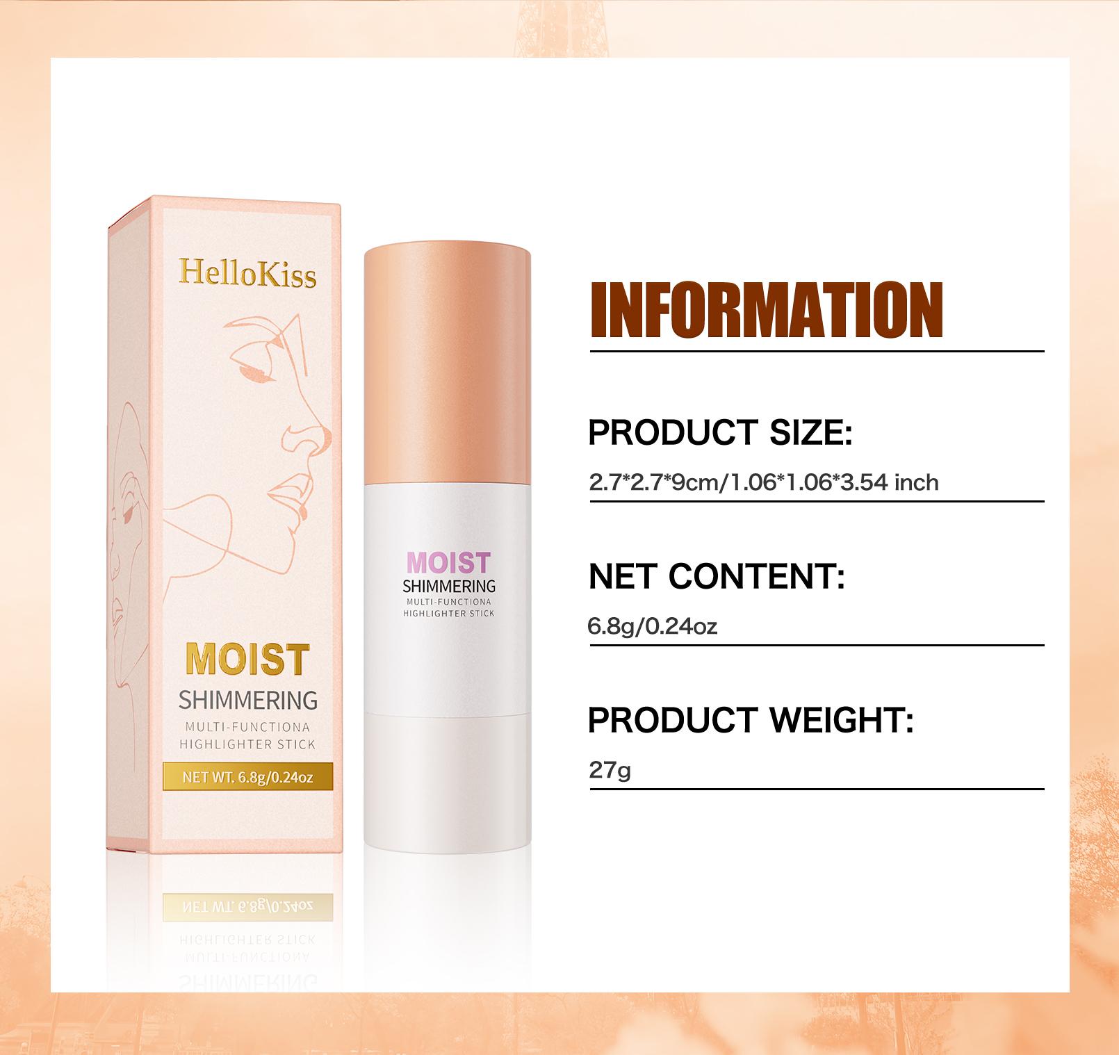 Multipurpose Highlighter Stick, Glassy Sheen Face & Body Glow, Translucent Reflective Pearls, Dewy Skin Illuminator for Everyday Wear, Buildable Shimmer for Cheeks, Eyes, and Shoulders