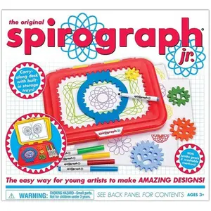 Spirograph Kahootz 01023 Junior Creative Art Tool Set, Featuring Built-In Desk, Jumbo Gears, Steel Parts, and Art Materials