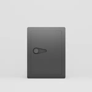 Wall Safes Between the Studs, Hidden Safe with Digital Keypad, Removable Shelves, In Wall Safe for Firearms, Gun, Valuables (Black)