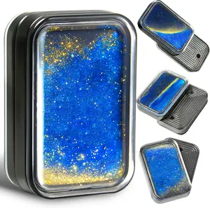 Liquid Fidget Slider Toy for Adults, Metal Magnetic Fidgets Cool Gadgets Gift for Teen Boys Girls Innovative Quicksand Flowing Sand Liquid Motion EDC for Men Women Figette ADHD Sensory Autism