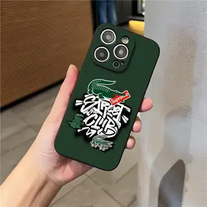 Lacoste Logo  Phone Case for iPhone 17 Pro Max 15 Pro 16 14 Plus 12 13 Mini 11 Pro Shockproof Glass cover
