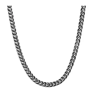 Steel by Design Men's Oxidized Stainless Wh eat Chain